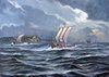 „Wikingerschiffe auf der Fahrt nach Jomsburg“