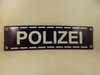 Emailleschild "Polizei"